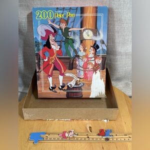 Vintage 200 Piece Golden Puzzle Peter Pan Classic Walt Disney From 80s